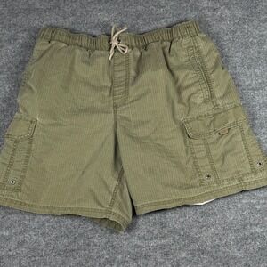 Breakwater Rip Stop Cargo Swim Trunks Shorts Sz Large Lined Pockets Water Sports